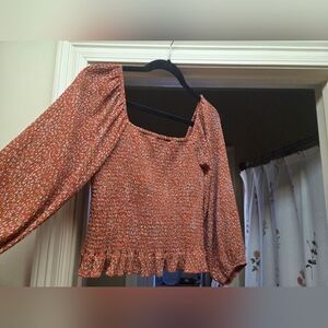 Floral Smocked Women's Top